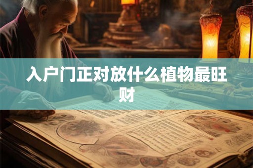 入户门正对放什么植物最旺财