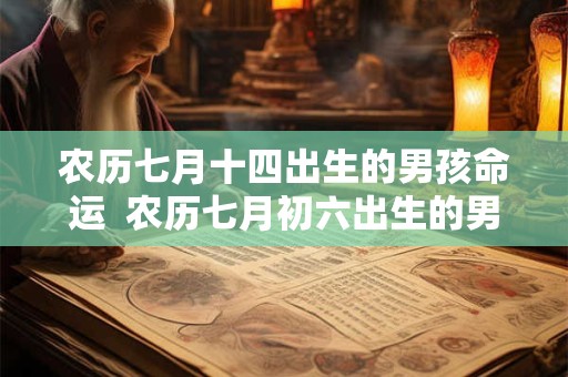农历七月十四出生的男孩命运  农历七月初六出生的男孩命运
