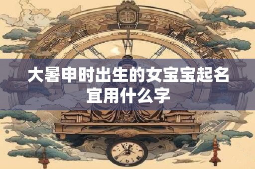大暑申时出生的女宝宝起名宜用什么字