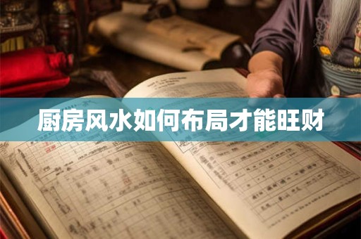 厨房风水如何布局才能旺财