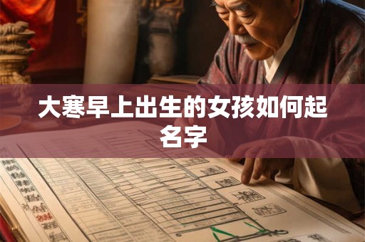 大寒早上出生的女孩如何起名字
