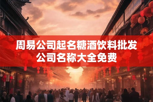 周易公司起名糖酒饮料批发公司名称大全免费