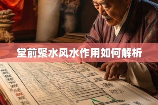 堂前聚水风水作用如何解析