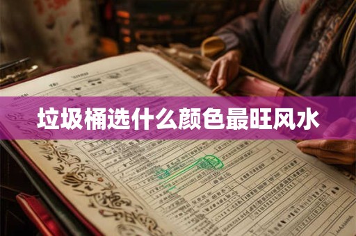 垃圾桶选什么颜色最旺风水 垃圾桶选什么颜色最旺风水