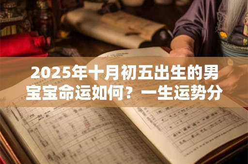 2025年十月初五出生的男宝宝命运如何？一生运势分析