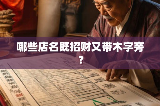 哪些店名既招财又带木字旁？