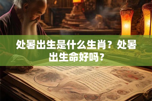 处暑出生是什么生肖？处暑出生命好吗？