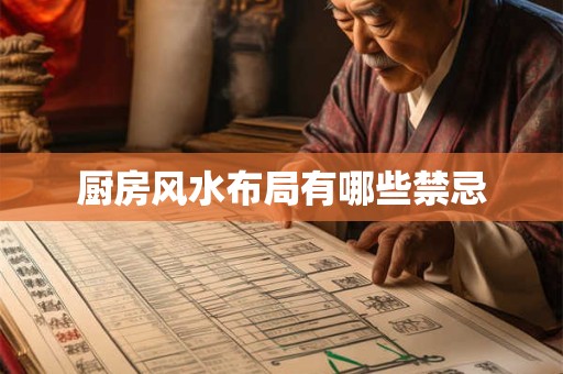 厨房风水布局有哪些禁忌