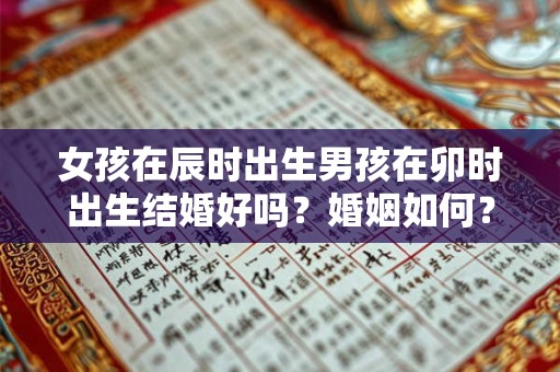 女孩在辰时出生男孩在卯时出生结婚好吗？婚姻如何？
