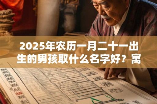 2025年农历一月二十一出生的男孩取什么名字好？寓意向上的名字推荐
