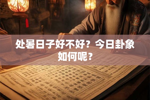 处暑日子好不好?今日卦象如何呢? 处暑日子好不好?今日卦象如何呢?