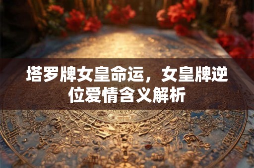 塔罗牌女皇命运，女皇牌逆位爱情含义解析