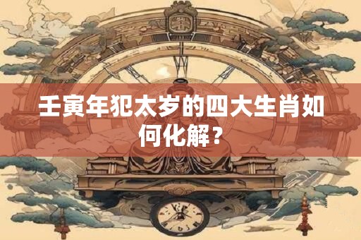 壬寅年犯太岁的四大生肖如何化解？