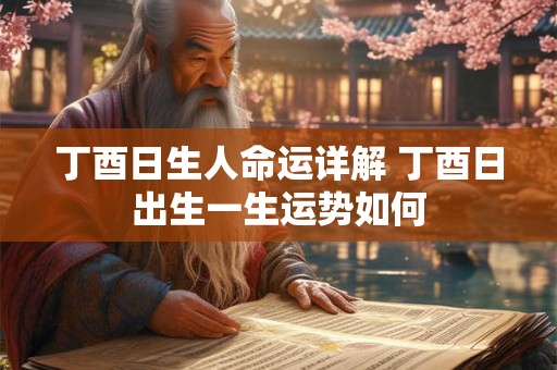 丁酉日生人命运详解 丁酉日出生一生运势如何