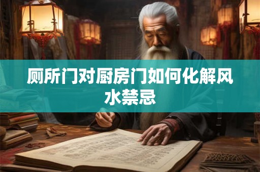 厕所门对厨房门如何化解风水禁忌