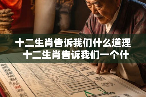 十二生肖告诉我们什么道理  十二生肖告诉我们一个什么道理