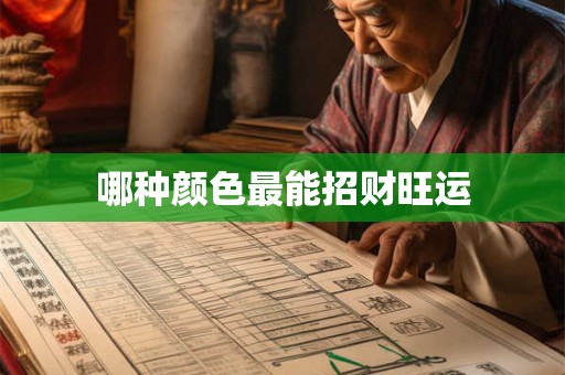 哪种颜色最能招财旺运