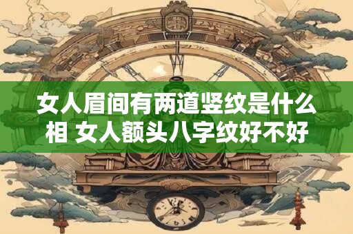 女人眉间有两道竖纹是什么相 女人额头八字纹好不好