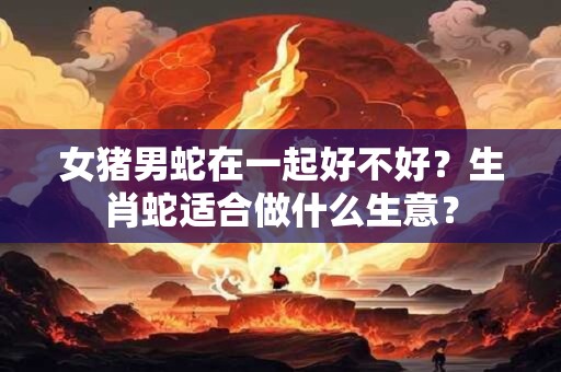 女猪男蛇在一起好不好?生肖蛇适合做什么生意? 女猪男蛇在一起好不好?生肖蛇适合做什么生意?