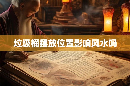 垃圾桶摆放位置影响风水吗