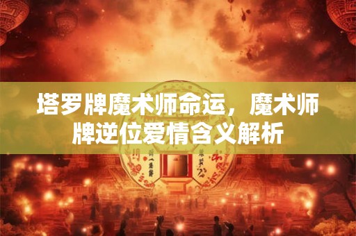 塔罗牌魔术师命运，魔术师牌逆位爱情含义解析