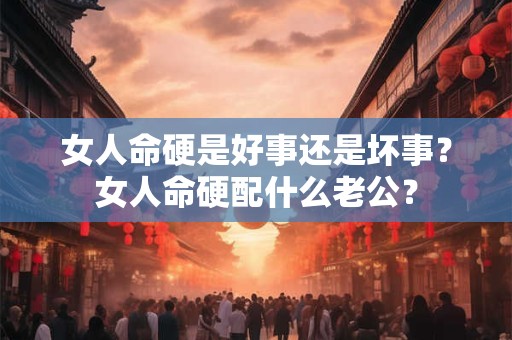女人命硬是好事还是坏事？女人命硬配什么老公？
