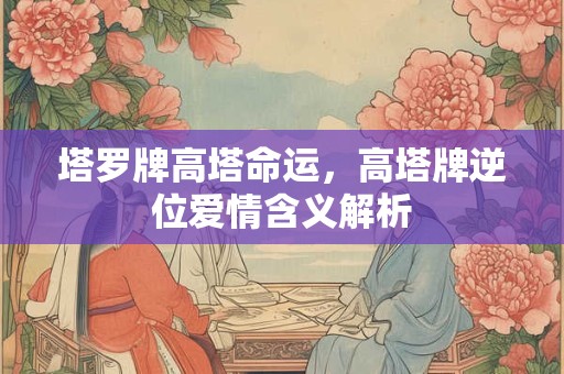 塔罗牌高塔命运，高塔牌逆位爱情含义解析