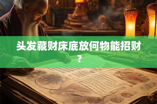 头发藏财床底放何物能招财？