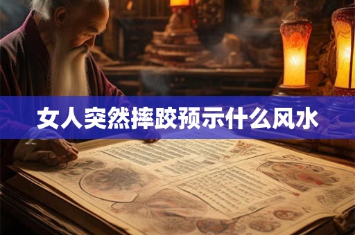 女人突然摔跤预示什么风水