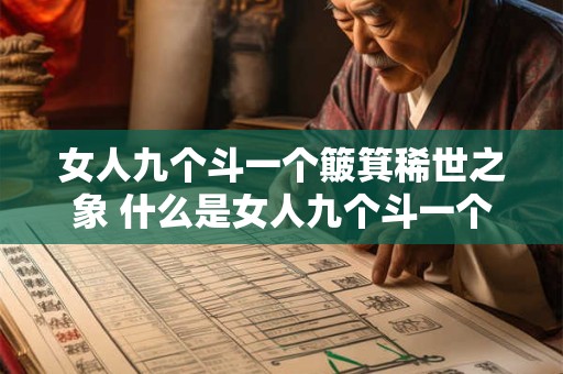 女人九个斗一个簸箕稀世之象 什么是女人九个斗一个簸箕稀世之象