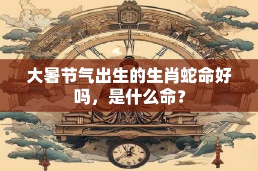 大暑节气出生的生肖蛇命好吗，是什么命？