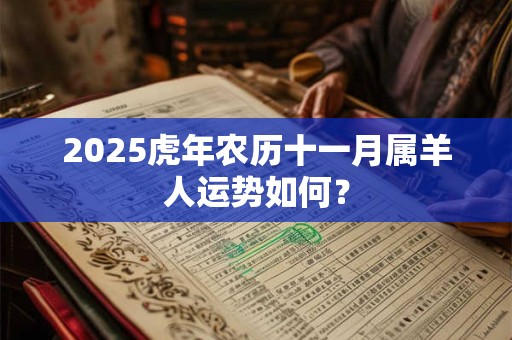 2025虎年农历十一月属羊人运势如何? 2025虎年农历十一月属羊人运势如何?