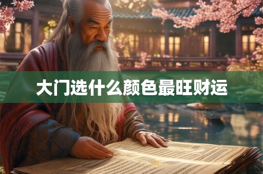 大门选什么颜色最旺财运