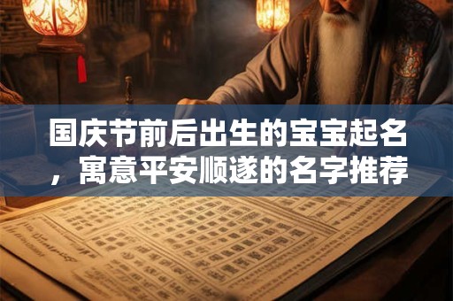 国庆节前后出生的宝宝起名，寓意平安顺遂的名字推荐