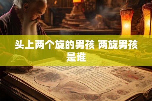 头上两个旋的男孩 两旋男孩是谁