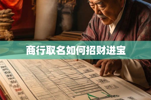 商行取名如何招财进宝