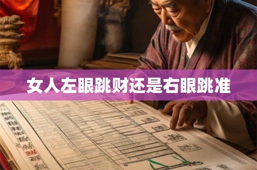女人左眼跳财还是右眼跳准