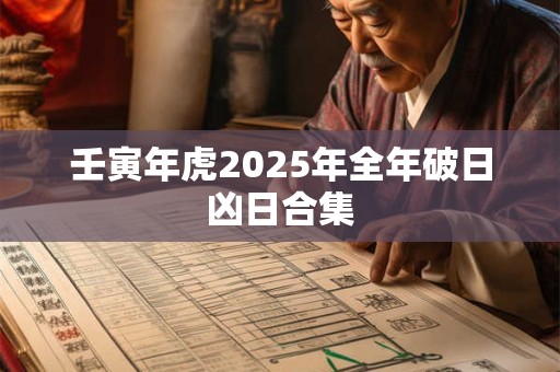 壬寅年虎2025年全年破日凶日合集 壬寅年虎2025年全年破日凶日合集