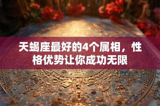 天蝎座最好的4个属相，性格优势让你成功无限