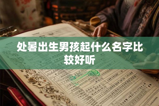处暑出生男孩起什么名字比较好听