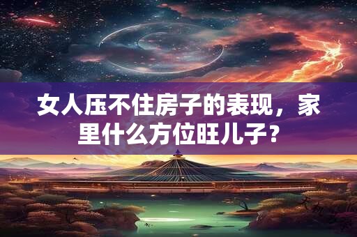 女人压不住房子的表现，家里什么方位旺儿子？