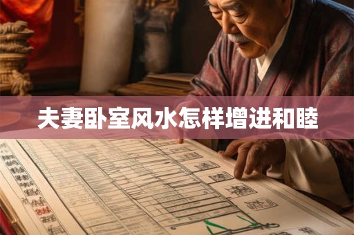 夫妻卧室风水怎样增进和睦