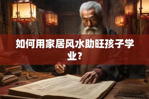 如何用家居风水助旺孩子学业？
