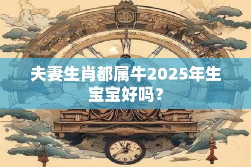 夫妻生肖都属牛2025年生宝宝好吗？