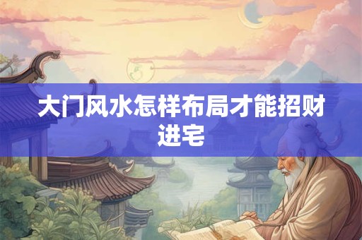 大门风水怎样布局才能招财进宅