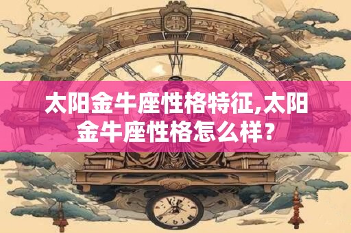 太阳金牛座性格特征,太阳金牛座性格怎么样？
