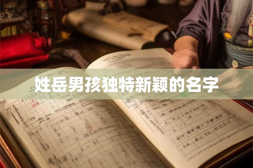 姓岳男孩独特新颖的名字