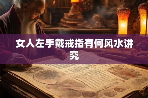 女人左手戴戒指有何风水讲究