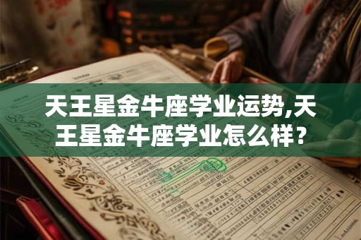 天王星金牛座学业运势,天王星金牛座学业怎么样？