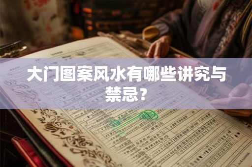 大门图案风水有哪些讲究与禁忌？